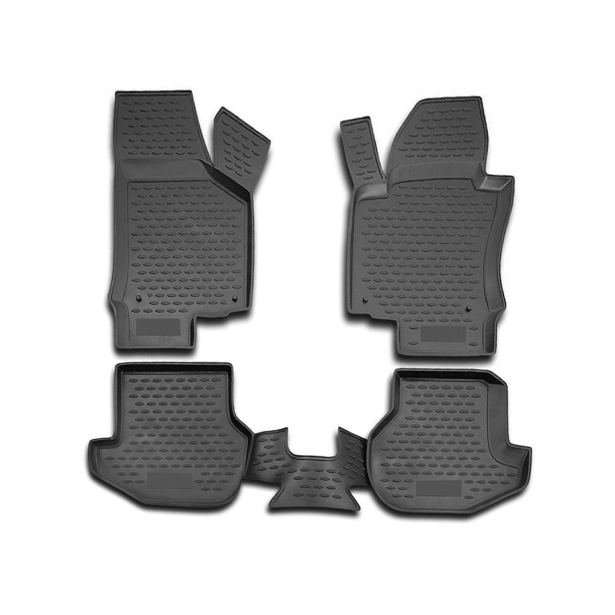 Volkswagen EOS Floor Mats - Omac - Rubber TPE - Black - 2006